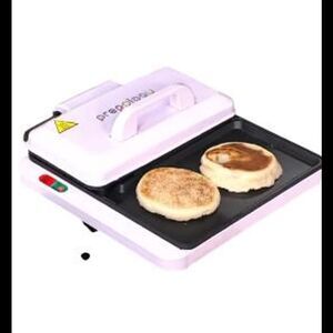 Prepology Triple Breakfast Griddle/Grill Maker Eggshell